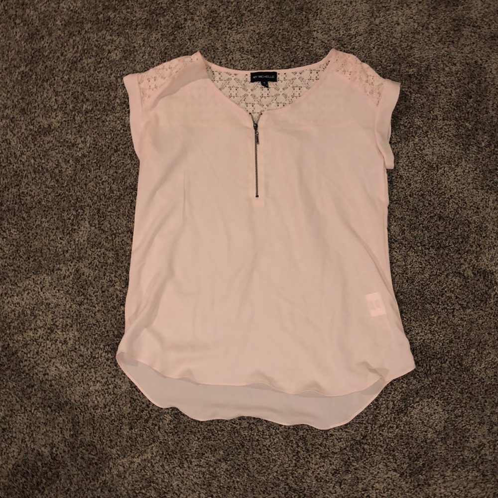 Light pink dress shirt.